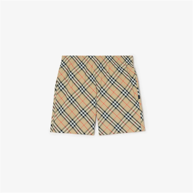 burberry vintage check print swim shorts